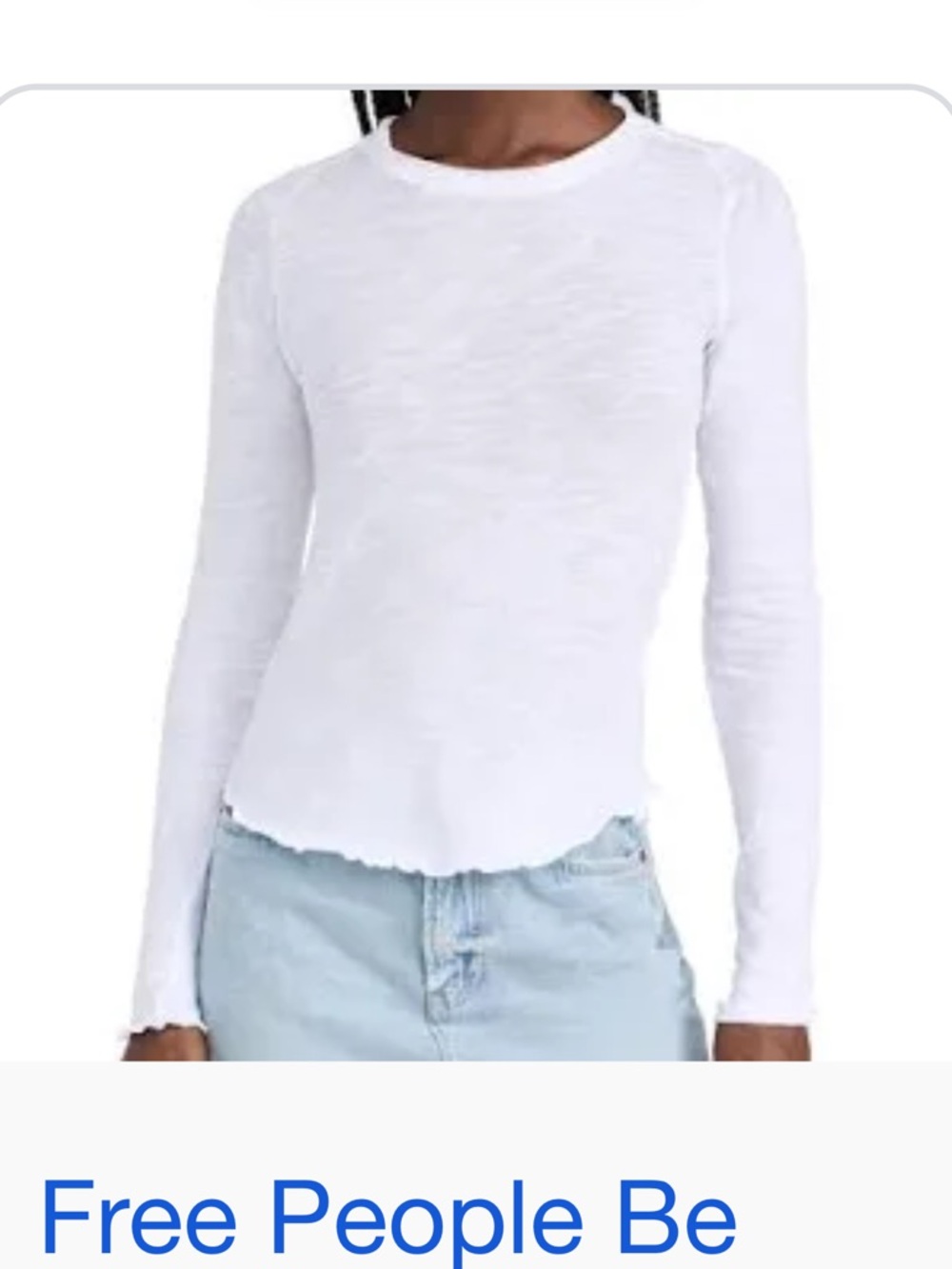 Free People Be My Baby Long Sleeve Top